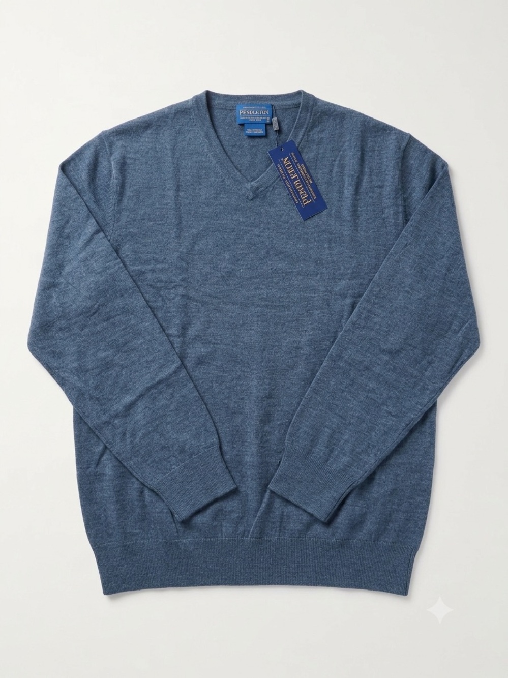Pendleton Men's Slate Blue V-Neck Sweater